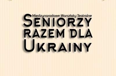 Baner Seniorzy Razem dla Ukrainy