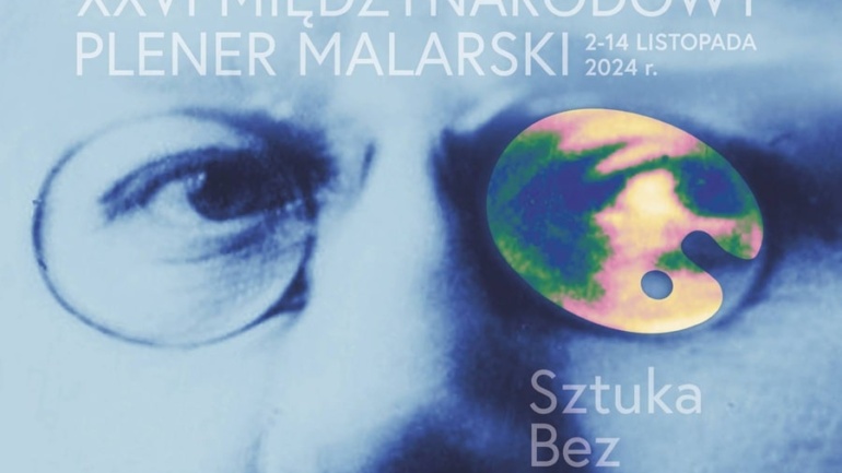 Plakat Sztuka bez granic - twarz Stanisława Reymonta