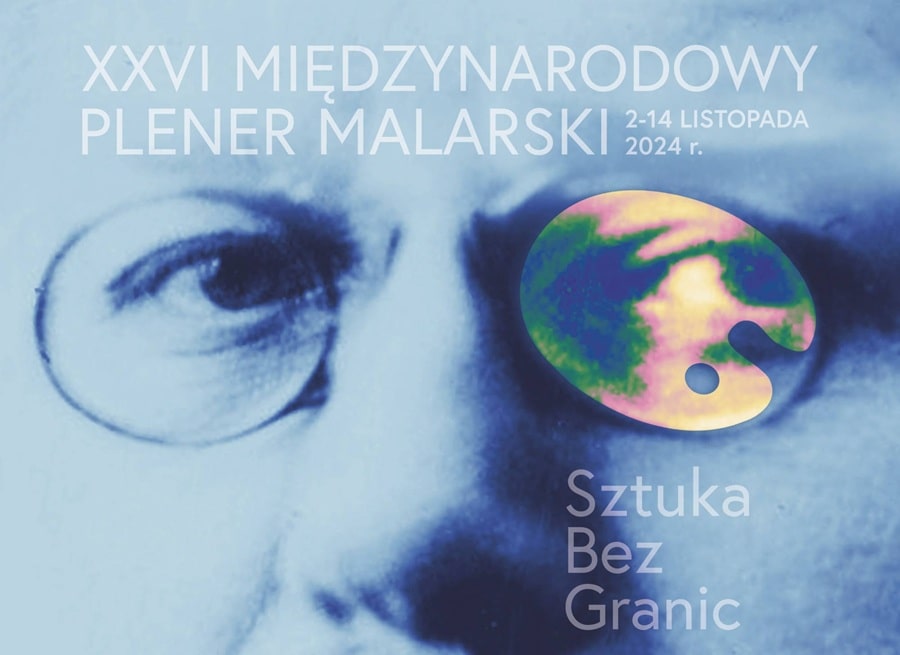 Plakat Sztuka bez granic - twarz Stanisława Reymonta