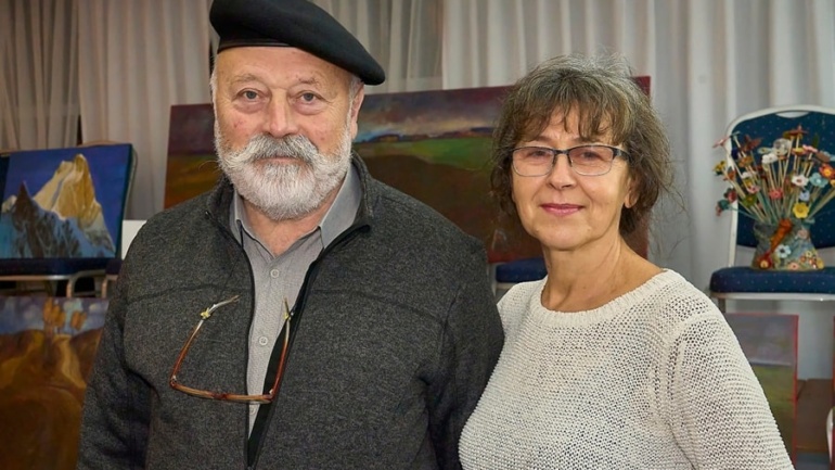 Zdjęcie uczestników pleneru malarstwa